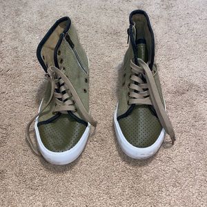 Canvas high top sneakers